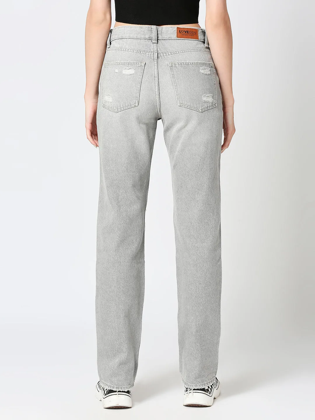 Women’s Straight Fit Grey Denim